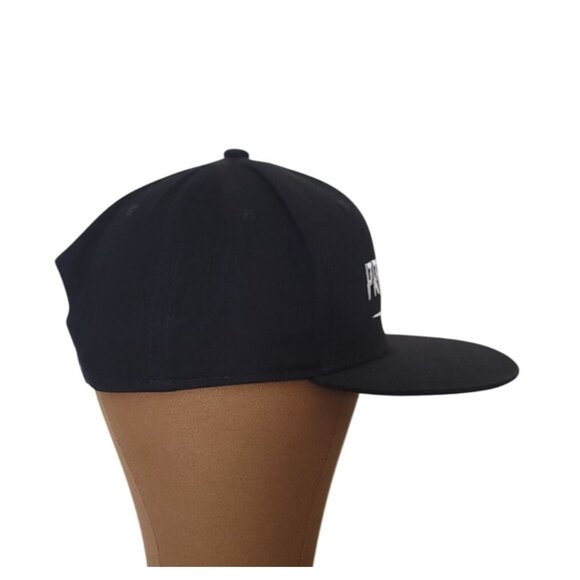 PRIMITIVE Snapback Black Hat Cap White Embroidered Spell Out Cotton Twill OSFM - Picture 2 of 8